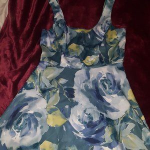Asymmetrical Floral Dress